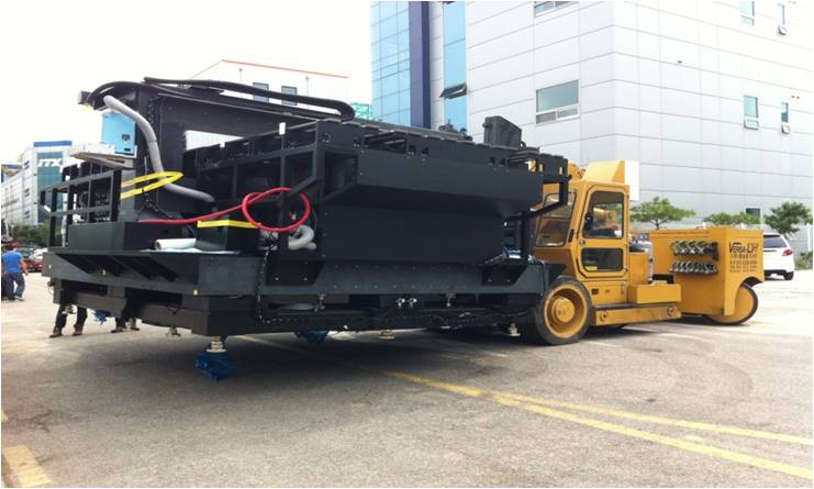 시공 사례-설비 반출 및 반입